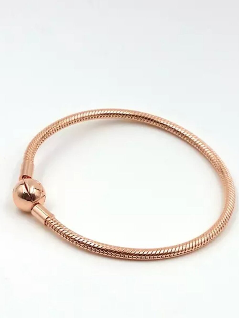 NEW Authentic Pandora Rose Gold Snake Chain Bracelet